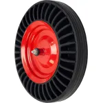 Roată de roabă Strend Pro Premium Fortis Black 39 cm, de schimb, cu ax