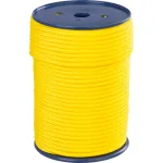 Frânghie PPV împletită Strend Pro Premium 6 mm, cu miez, 100 m, galbenă