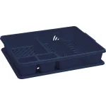 Odkvăpător de vase Curver, albastru, 38x45x8,8 cm, cu suport pentru tacâmuri