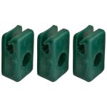 Cleme ghidaj pentru sârmă de întindere cu șurub, verzi, set 10 buc