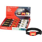Lanternă frontală Strend Pro COB LED, 3xAAA, 100 lm, culori mix