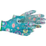 Mănuși de grădinărit Strend Pro Abelia turcoaz, mărimea 07/S, 12 perechi
