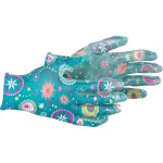 Mănuși de grădinărit Strend Pro Abelia, nitril, turcoaz, mărimea M (08), 12 perechi