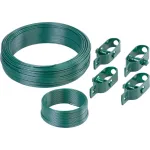 Set sârmă PVC pentru gard Strend Pro: 100 m + 25 m, cu 4 întinzătoare