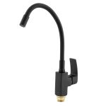 Baterie de bucătărie MIXXUS MAGNUM 011 cu duș flexibil, negru mat, 2 jeturi