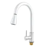 Baterie bucătărie cromată cu duș extractabil, 2 funcții Champion NEO-014