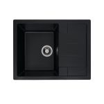 Chiuvetă bucătărie din granit compozit Elefant Premium Intenso, negru, 465x340 mm