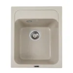 Chiuvetă bucătărie din granit compozit Korrado Safari bej, 497x398 mm