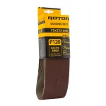 Bandă de șlefuit ROTOR P120 75x533 mm (set 5) pentru lemn și metal