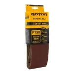 Set 5 benzi de șlefuit ROTOR P150, 75 x 457 mm, pentru finisare fină