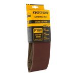 Set 5 benzi de șlefuit ROTOR P180, 75x533 mm, pentru finisare fină