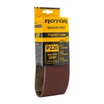 Benzi de șlefuit Rotor P220 75x457 mm, set 5 bucăți pentru finisaj fin