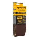 Benzi abrazive pentru șlefuit Rotor P240 75x457 mm, set 5, pentru finisaj fin