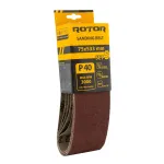 Set 5 benzi de șlefuit Rotor P40, 75x533 mm, pentru șlefuitor cu bandă