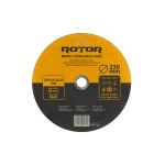Disc de tăiere metal și inox ROTOR 230x1,6x22,23 mm pentru polizor unghiular