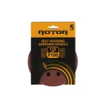 Set 5 discuri abrazive ROTOR 125 mm P100 cu prindere Velcro pentru slefuitor excentric