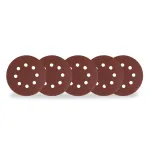 Set 5 discuri abrazive ROTOR 125 mm P80 pentru șlefuitor excentric cu velcro