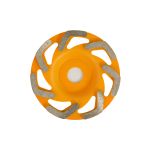 Disc cupă diamantată 125 mm forma L Rotor pentru șlefuire beton și piatră