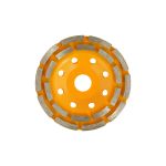 Disc cupă diamantat ROTOR 125 mm, rand dublu, pentru șlefuire beton și piatră