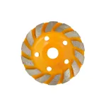 Disc cupă diamantată ROTOR 125 mm Turbo pentru șlefuit beton și piatră