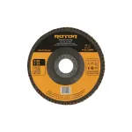Disc lamelar curbat ROTOR 125 mm, P60, T29, prindere 22,23 mm pentru metal si inox