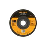 Disc lamelar plat Rotor 125 mm, prindere 22,23 mm, P80 T27 pentru metal/inox