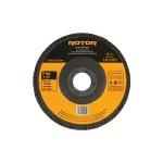 Disc lamelar plat Rotor 125 mm, prindere 22,23 mm, P80 T27 pentru metal/inox