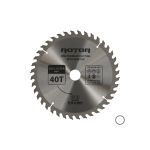 Disc circular pentru lemn ROTOR 250 mm, 40T, alezaj 30/25,4 cu adaptor inclus