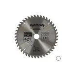Disc circular pentru taiat lemn ROTOR 255 mm, 42 dinti, cu adaptor 30/25,4