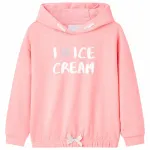 Hanorac cu glugă pentru copii, roz aprins, 140 GartenMobel Dekor