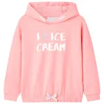 Hanorac cu glugă pentru copii, roz aprins, 92 GartenMobel Dekor