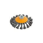 Perie de sârmă conică cu noduri Rotor 115 mm M14, din oțel