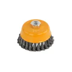 Perie de sârmă tip cupă cu noduri răsucite ROTOR, 100 mm, prindere M14