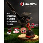 Mini drujbă pe acumulator Yamamoto YBS-124 12”, brushless, 20V 4Ah cu încărcător