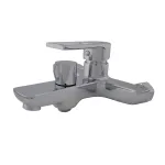 Baterie pentru cadă EDGE Z09 Flow, crom lucios, cu pară de duș și furtun