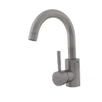 Baterie lavoar FB-01 C din inox SUS 304, crom mat, cu rotire 360°