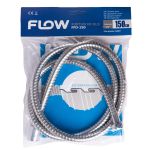 Furtun de duș Flow FFD-150, 150 cm, inox cromat, conexiune standard 1/2"
