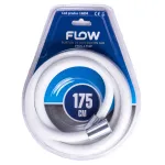 Furtun de duș din silicon alb 175 cm Flow FFDS-175W, flexibil și rezistent