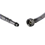 Racord flexibil apă 40 cm din inox, F1/2" x M10 x 40 mm, Flow FRF-40D