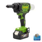 Mașină de nituit POP cu acumulator ProCraft PRG20, brushless, 2x 4Ah + încărcător