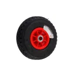Roată pneumatică 300-4 cu jantă din plastic și ax 20 mm, Elefant
