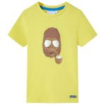 Tricou pentru copii cu mâneci scurte, galben, 92 GartenMobel Dekor
