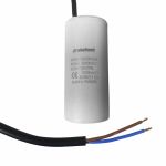 Condensator motor CBB60 12µF 450V cu fire, 35x62 mm, Elefant