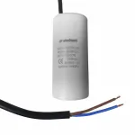 Condensator motor CBB60 cu fire 14µF 450V Elefant, 35x62 mm (cablu 20 cm)