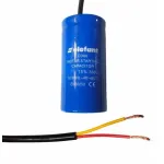 Condensator de pornire motor CD60 100µF 330V cu fire, Elefant 50x100mm