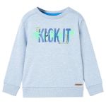 Bluzon pentru copii, albastru melanj pal, 104 GartenMobel Dekor