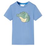Tricou pentru copii, albastru mediu, 128 GartenMobel Dekor