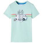 Tricou pentru copii, verde mentă deschis, 104 GartenMobel Dekor