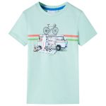 Tricou pentru copii, verde mentă deschis, 128 GartenMobel Dekor