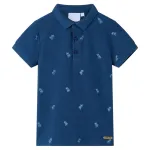 Tricou polo pentru copii, albastru închis, 104 GartenMobel Dekor